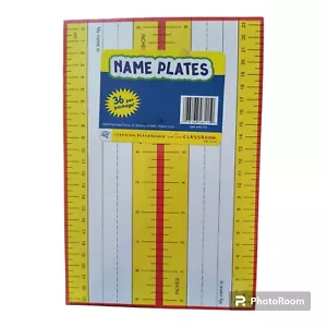 Placas de identificación de estudiantes etiquetas de nombre de aula de escritorio para maestros útiles escolares 2 X 36 - Imagen 1 de 3
