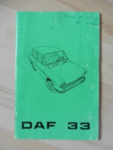 Notice d'utilisation DAF 33 - Imagen 1 de 1