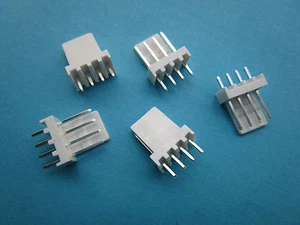 100 pcs 2510 Pitch 2.54mm 4 Pin Male Plug Connector Straight pin New - Picture 1 of 7