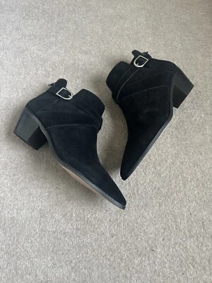 Sole Society ‘ LANICA” Black Suede Ankle Boots NWOB~8.5 - Image 1 of 4
