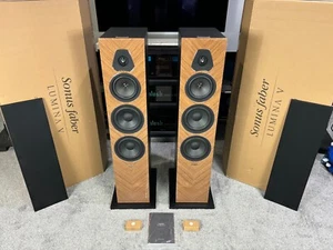 Sonus Faber Lumina Amator V Floorstanding Speaker - Pair - Walnut - Excellent - Picture 1 of 24