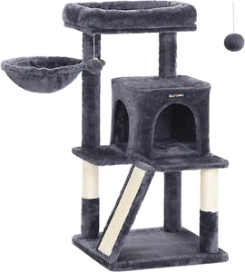 Feandrea Cat Tree, Small Cat Tower with Widened Perch for Large Cats Indoor, Kit - Picture 1 of 12