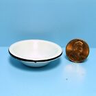 Dollhouse Miniature Kitchen Porcelain Coated Replica Metal Dish Pan Fa40152