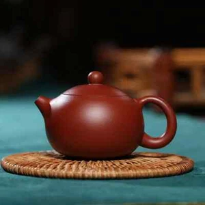 Teteras de arcilla púrpura Yixing de 90 ml auténticas tetera Zisha Dahongpao tetera hecha a mano - Imagen 1 de 13