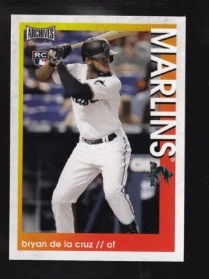 2022 Topps Archives Snapshots Bryan De La Cruz RC  Marlins #48 - Image 1 of 2