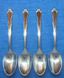 Oneida HOMESTEAD 4 cucchiaini Simeone & George H Rogers posate inox - Foto 1 di 6