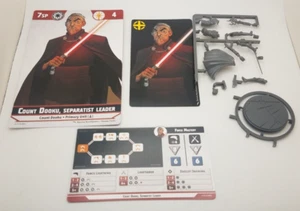 Star Wars Shatterpoint - Count Dooku Separatist Leader *Model & Cards* - Picture 1 of 5