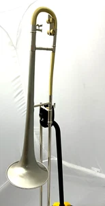 Michael Rath R100N Brushed Silver Bell brushed lacquer tuning Tenor Trombone - Picture 1 of 11