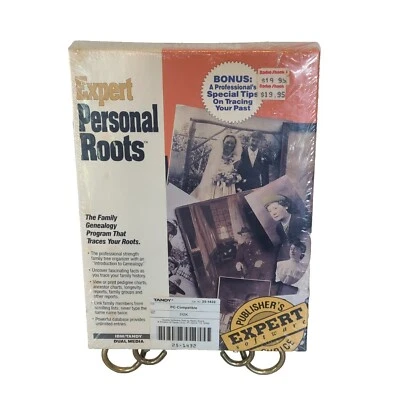 VTG Expert Software Personal Roots For IBM/TANDY Family Tree Genealogy SEALED - Image 1 of 4