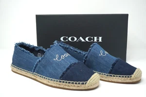 Coach Celina Denim Espadrilles F72948 Size 9.5 - Picture 1 of 10