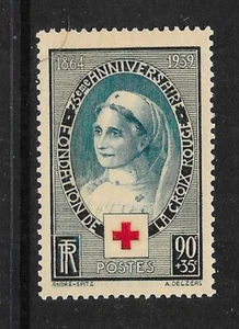 FRANCE 1939 90c+35c 75th Anniv. Red Cross Society vf MINT never hinged SG 634 - Picture 1 of 1