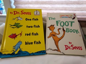 Dr. Seuss Bücher 2er SET, EIN FISCH, ZWEI FISCHE UND DAS FUSSBUCH - Bild 1 von 2