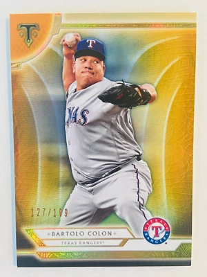 2018 Topps Triple Threads BARTOLO COLON Amber Parallel #'d /199 - Image 1 of 2