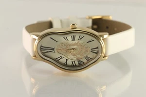 Orologio Salvador Dalì Melting Warp Fluido Ondulato Orologio Morbido a Donna Oro - Foto 1 di 11