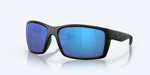 Costa Del Mar Reefton Blackout Blue Mirror 580G Polarized Men's 64 mm Sunglasses - Picture 1 of 8