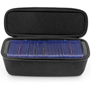 CM Trading Card Case Fits 140+ Toploaders in a Portable EVA Shell w/ Foam, Black - Picture 1 of 9
