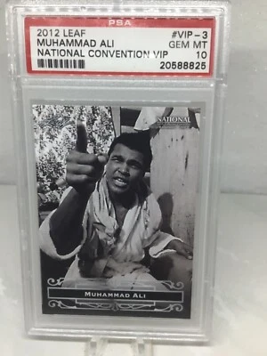 2012 Leaf National Convention VIP VIP-3 Muhammad Ali PSA 10 (Top Pop) - Image 1 of 2
