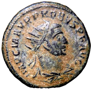Moneda romana antigua auténtica certificada cerca de MS Probus. Antoniniano. 276-282 - Imagen 1 de 4