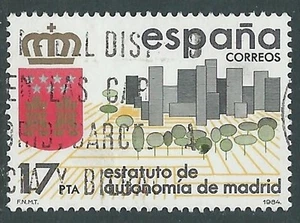 1984 SPAGNA USATO STATUTO AUTONOMIA MADRID - F16-6 - Picture 1 of 1