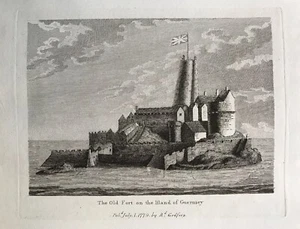 Estampado antiguo 1779; Castle Cornet, Guernsey - Imagen 1 de 2