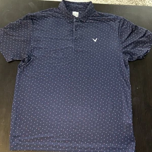 Callaway Herren Opti-Dri Kurzarm Poloshirt Blau Callaway Design - Bild 1 von 4