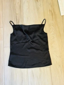Top Sincerely Jules Mujer Seda Negro Capucha Cuello S - Imagen 1 de 2
