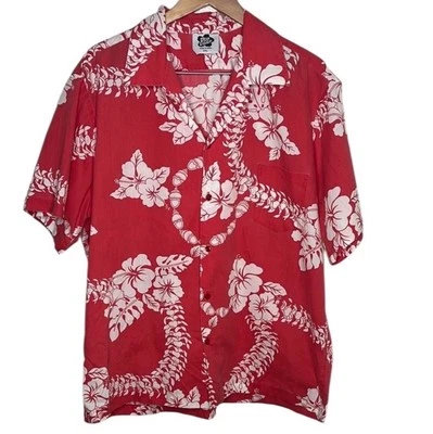 Vintage Hilo Hattie Red Short Sleeve Button Hawaiian Shirt Men Size 2XL - Image 1 of 4