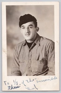 WWII US Military Member RPPC "1/3 of the invincible 3" - Picture 1 of 2