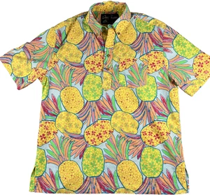 Chubbies The Nutter Shirt Men's XL Colorful Hawaiian Pineapple Relaxed Popover - Picture 1 of 9