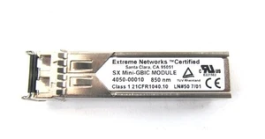 Extreme 4050-00010 1Gb SX SFP+ 850NM Mini-GBIC Module 7q - Picture 1 of 2