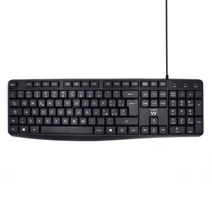 Tastiera cablata USB con digitazione silenziosa Layout QWERTY Italiano per PC - Foto 1 di 24