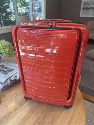 Porsche Design Roadster Hardside 21”Carry-On  Suitcase LAVA ORANGE Bus-Expanding - Image 1 of 4