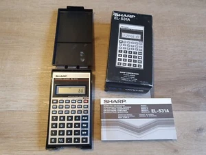 Sharp Scientific Calculadora EL-531A de Bolsillo Caja Orig. + Manual Top Estado - Imagen 1 de 8