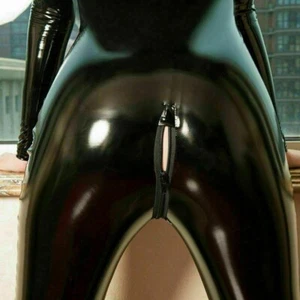 Queen Dress Jumpsuit Clubwear Wet Look Rompers Sexy Shiny Bodysuit Dance Costume - Picture 1 of 72