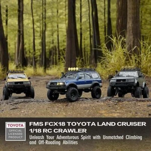 FMS RC Crawler Toyota Cruiser LC80 FCX18-1/18 Offroad Trucks 4X4 RC Rock Crawler - Picture 1 of 13