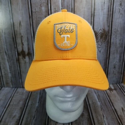 Womens New Era Tennessee Volunteers Snapback Trucker Hat Orange Vols Mesh Cap - Image 1 of 4