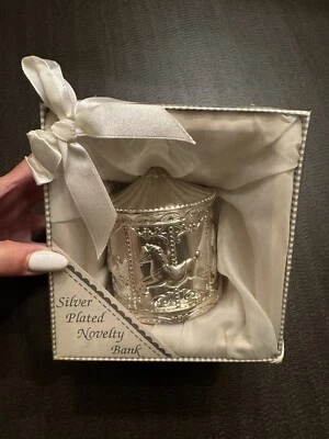 Nuevo en caja Banco Baby Essential Resistente al Deslustre Plateado Unisex BEBÉ Novedad Foto 1 de 4