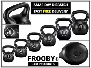 4-20kg Vinyl Kettlebell Weight Set Kettlebells Exercise Home Fitness Workout Gym - Picture 1 of 23