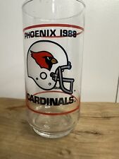 Vintage NFL Phoenix Cardinals Glass 1998Arizona Cardinals Mobil