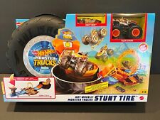 Mattel Hot Wheels Monster Trucks Stunt Tire Set Arena Track Car Truck NIB SEALED