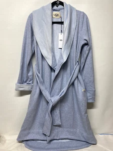 UGG Duffield Luxury Robe Cozy Soft in Fresh Air Heather Blue Women's size Small - Picture 1 of 7