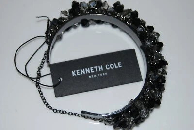 BRAZALETE ELEGANTE KENNETH COLE CUENTAS GRISES Y NEGRAS EN GUNMETAL Foto 1 de 4