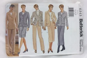 Pantalones Falda Chaqueta Patterick Pattern 6343 Talla 12,14,16 190419JEG/PB - Imagen 1 de 3