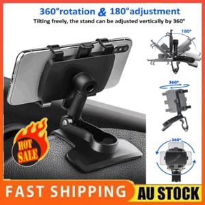 Universal 360°Clamp Dashboard Mobile Car Smart Phone Holder Mount Stand CradleKZ - Picture 1 of 17