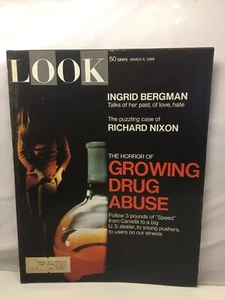 Look March 5, 1968 Ingrid Bergman, Growing Drug Abuse. - Picture 1 of 1