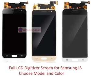 Full LCD Digitizer Screen Display Assembly Replacement Part for Samsung J3 2016 - Picture 1 of 14