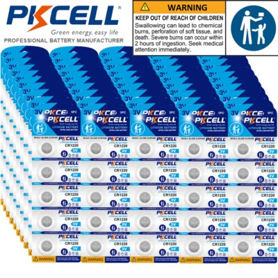 2000Pcs New CR1220 3V Batteries KCR1220 5009LC Coin Button Cell PKCELL - Image 1 of 4