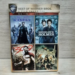 Best of Warner Bros 4 Film Favorites Big Time DVD 300 Matrix Sherlock Sucker - Picture 1 of 9