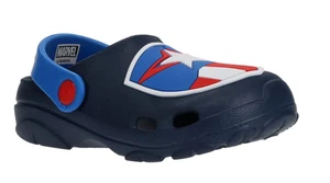 New Marvel Avengers Captain America Toddler Boys EVA Clog Sandal Size 7-8 Navy - Picture 1 of 19
