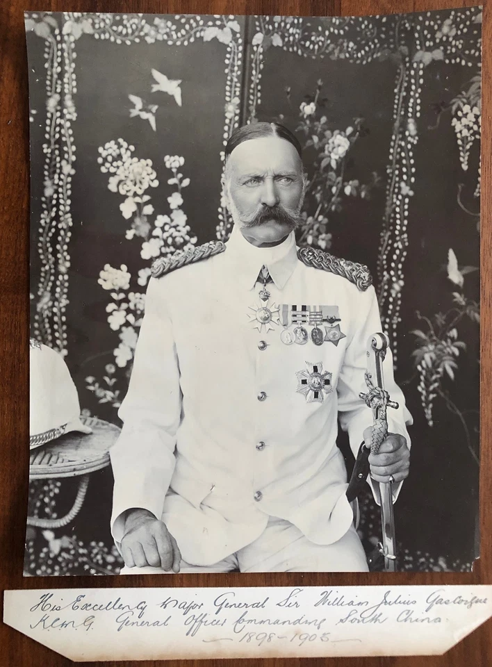 ANTIGUA FOTO GRANDE CHINA EXCELENCIA GENERAL MAYOR SER WILLIAN JULIUS!! Foto 1 de 1